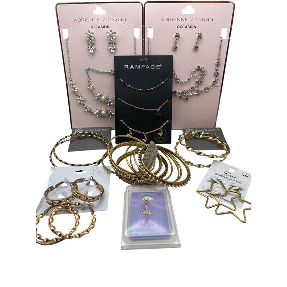 Jewelry - NWT Mixed Jewelry Lot Earrings Necklaces Bracelets Bangles Anklets Body Stud